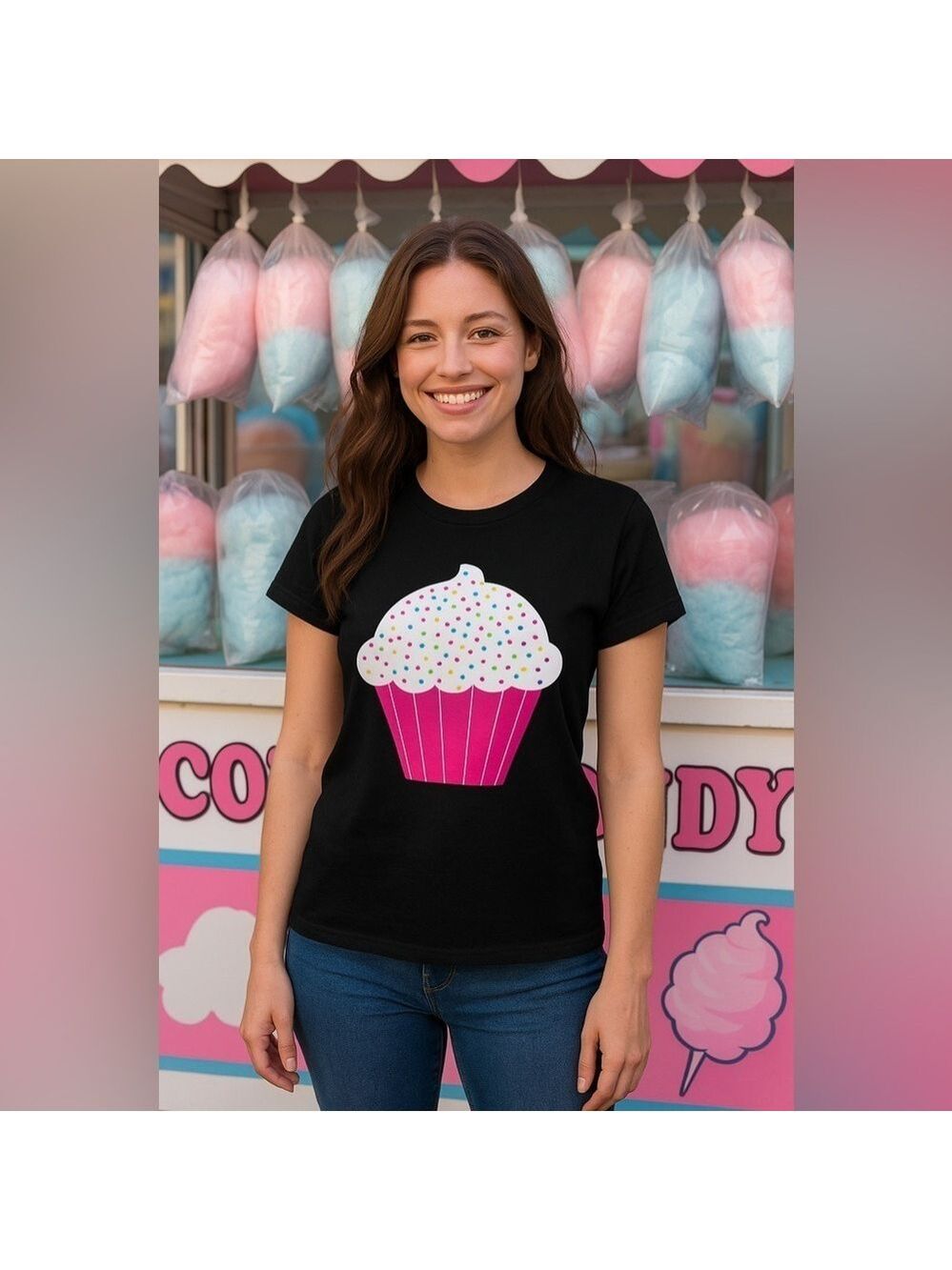 NWOT Cupcake with Sprinkles Tee Shirt - Size Small